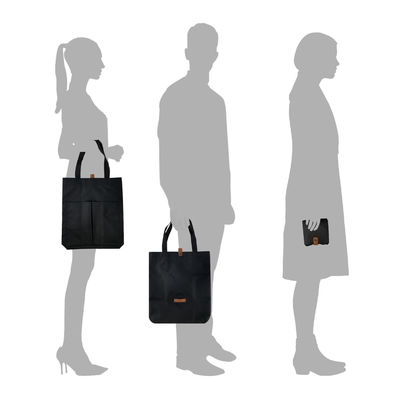 지퍼로 가벼운 Eco 우호적 캔버스 여성용 대형 손가방