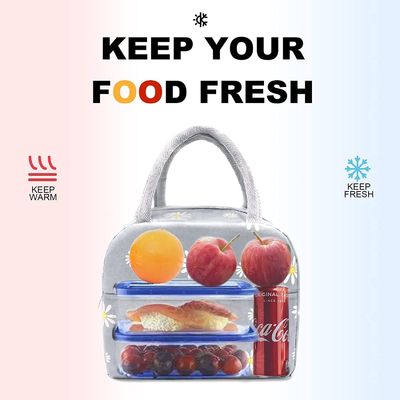 냉각기 귀여운 격리된 운반 점심 가방은 여행 학교 소풍 동안 음식을 신선한 채로 유지합니다