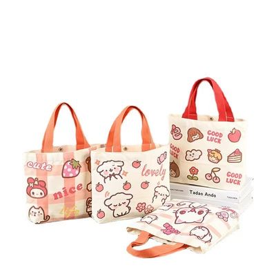 품질  Cotton Material Eco Canvas Bags Repeatedly Used Travel Convenient Shopping 공장