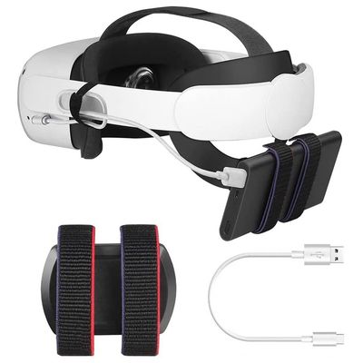 탐색을 위한 눈 탐색 모바일 전지 홀더 2명 브라켓에게 2 헤드셋 VR를 마련해 주는 조정할 수 있는 뒤쪽 배터리 스트랩 파워 뱅크