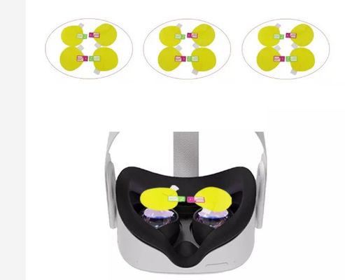 2021년 새로운 4in1(4pcs) 열 가소성 폴리우레탄 수지 VR 스크린 보호막 카메라 렌즈 막   눈 탐색 VR  헬멧 반대 스크래치 렌즈 보호기 2명