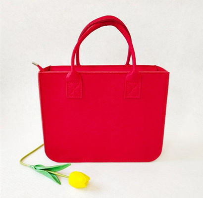 대량 판매 eco 프로모셔널 관습 손으로 제작된 폴리에스테르 펠트는 쇼핑 운반 선물 가방 여자를 옮깁니다