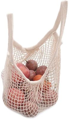 식료품 저장 해변 장난감을 위해 가지고 다닐 수 있는 순수한 면 문자열 쇼핑 가방 재사용할 수 있는 메쉬 증시 운반 창시자는 야채여서 열매를 맺습니다