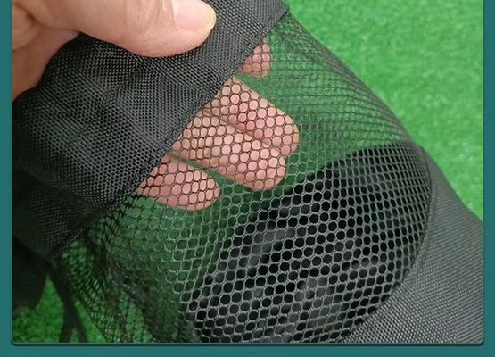 저장 골프 테니스 공을 위한 가방 그물 주머니 순수한 팁을 드로스트링 폴리에스테르 스포츠